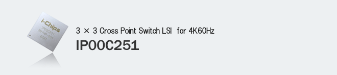 3×3 Cross Point Switch LSI　for 4K60Hz
